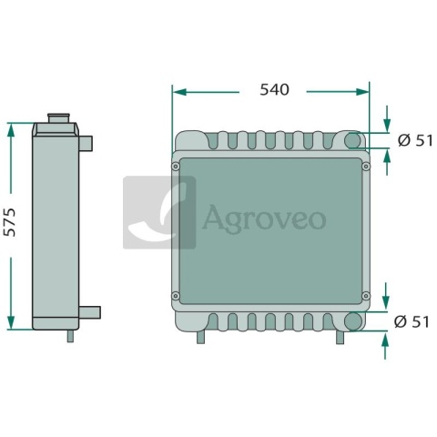 Chłodnica 74715089 3618137M1, 440070N