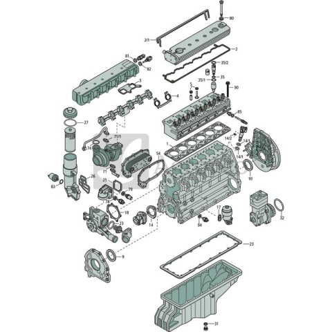 Zestaw uszczelek głowicy 356075.455 9060108720, 075.455
