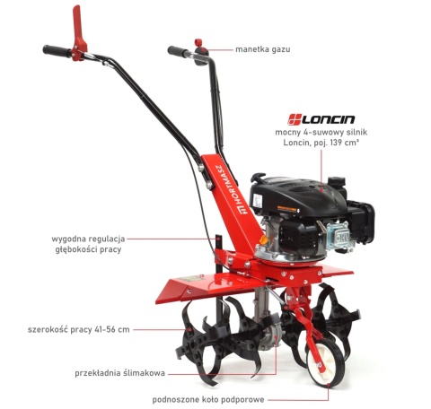 Glebogryzarka spalinowa HORTMASZ HGS 156 L