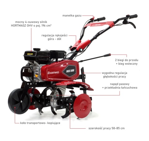 Glebogryzarka spalinowa HORTMASZ HGS 500