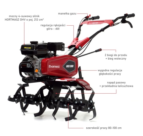 Glebogryzarka spalinowa HORTMASZ HGS 900