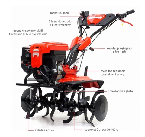 Glebogryzarka spalinowa HORTMASZ HGS LX 1000 HS212