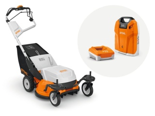 Kosiarka akumulatorowa STIHL RMA 765 V, zestaw z AR 3000 L i AL 500