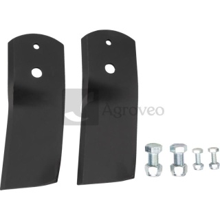 Końcówki noża agregatu 165mm fi 11,2x6,3mm STIGA 1134-9119-01, 1134-6238-01